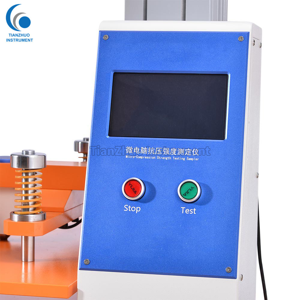 Thermal Printing Box Compression Strength Tester , 100 - 50000N Corrugated Box Testing Equipment