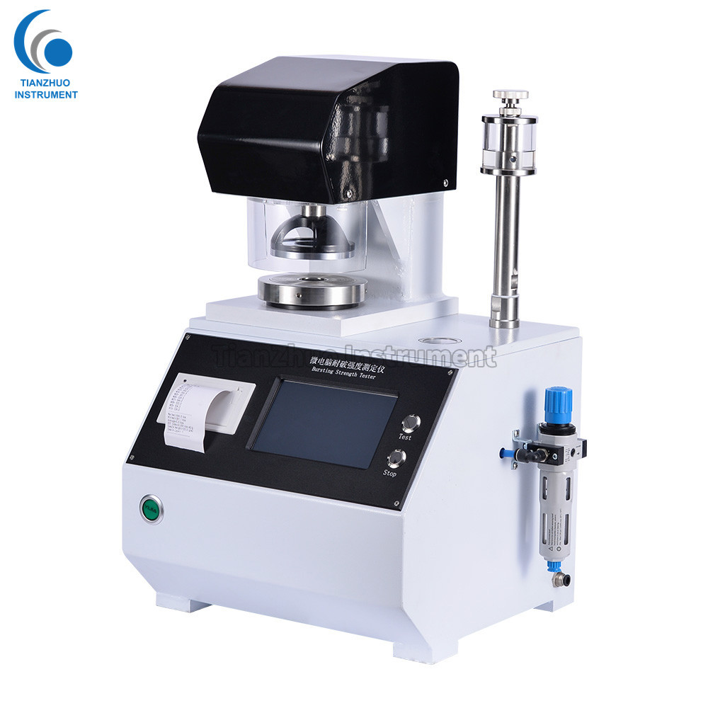 Upper Clamping Corrugated Box Testing Machines , Safe Paper Bursting Strength Tester